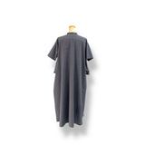 "chemise et bebe" short sleeve dress - cotton&hemp - GRAY