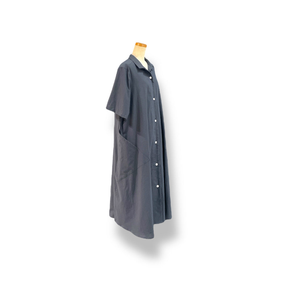 short sleeve dress - cotton&hemp -