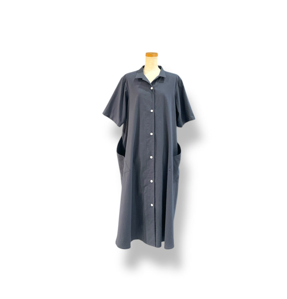 short sleeve dress - cotton&hemp -