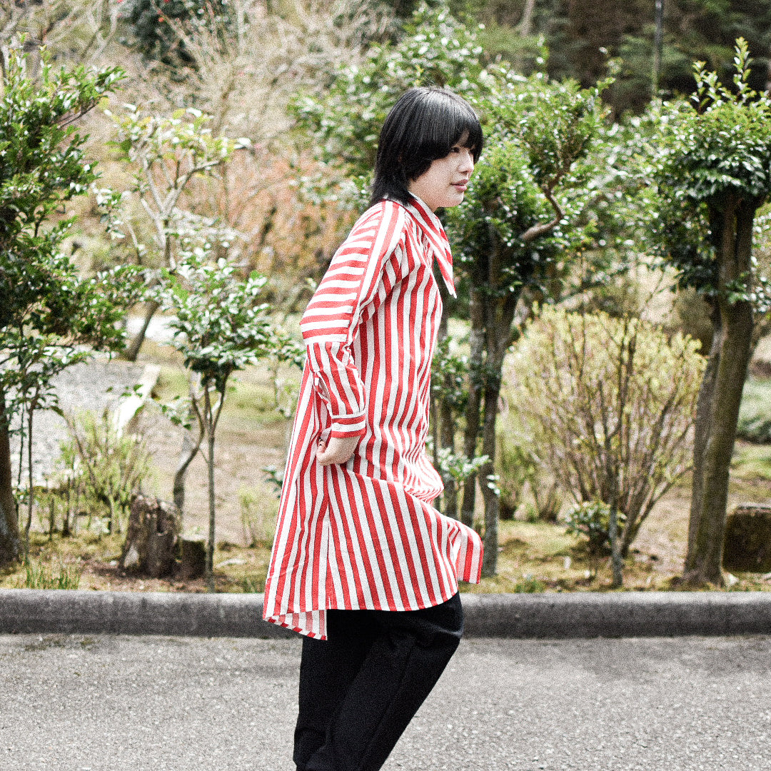 big shirt - cotton - red