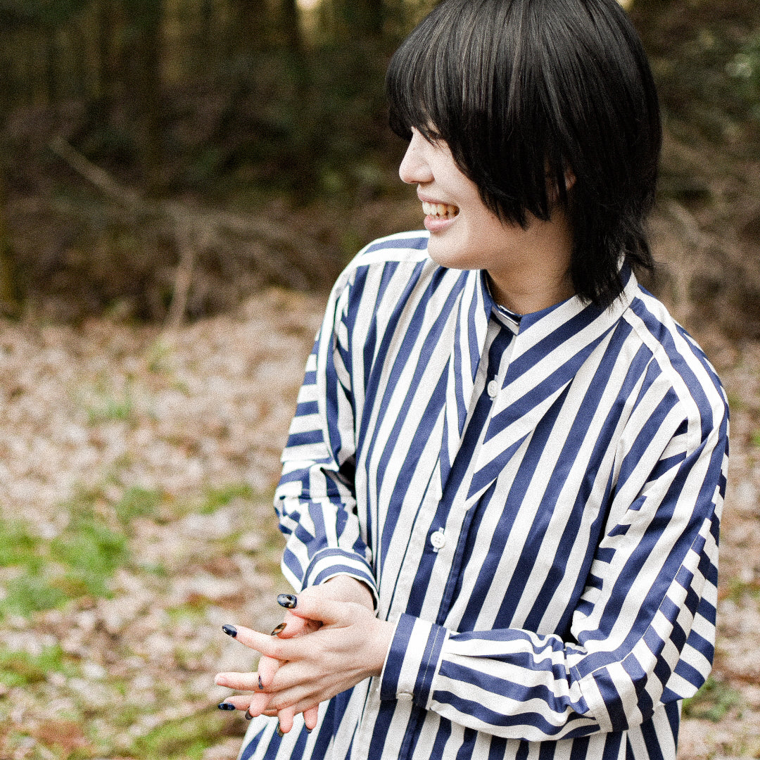 big shirt - cotton - blue