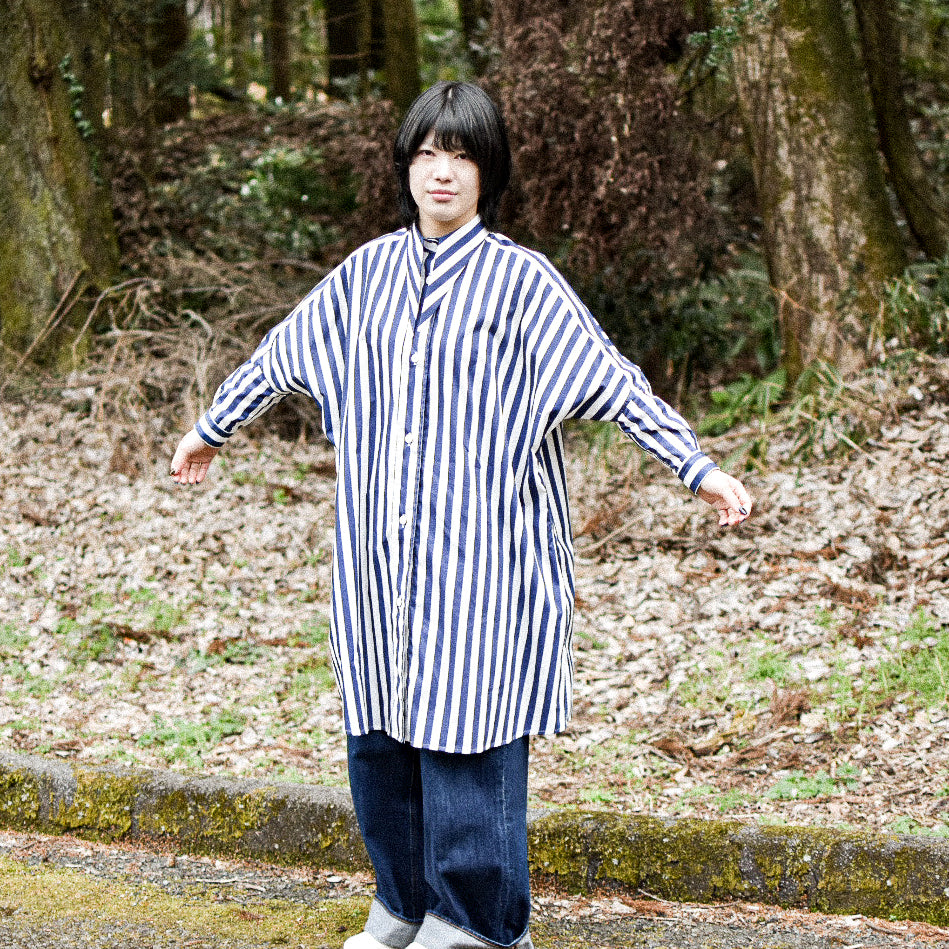 big shirt - cotton - blue