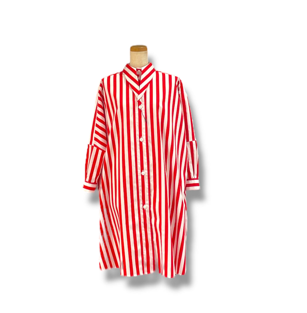 big shirt - cotton - red