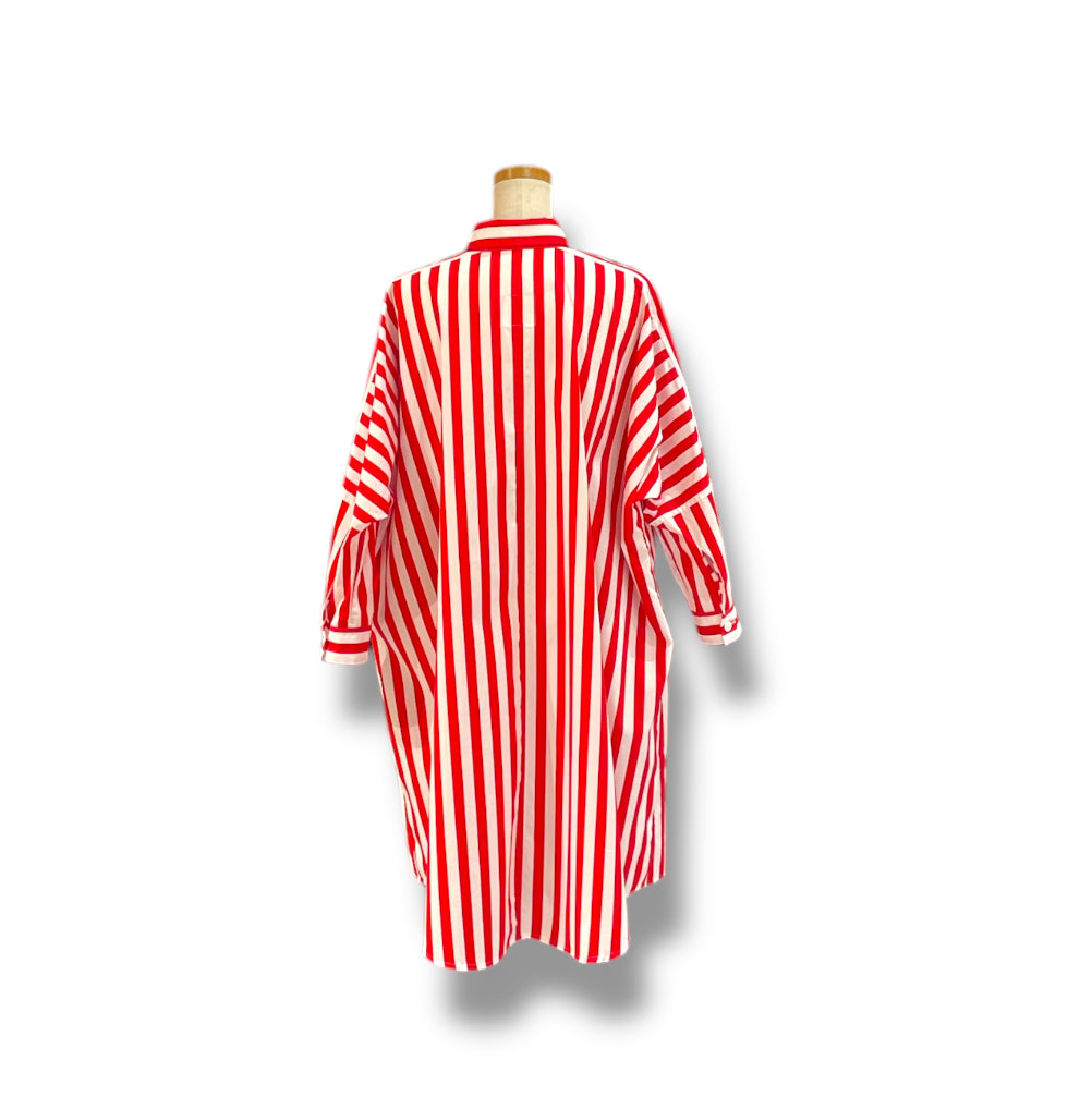 big shirt - cotton - red