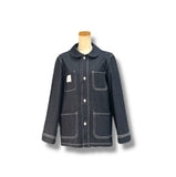 french craftsman jacket round collar-  ( gender-free )