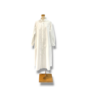 A-line organic cotton Oxford - ivory
