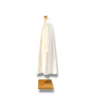 A-line organic cotton Oxford - ivory