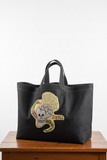 【横振り刺繍】SOUVENIR刺繍TOTEBAG"SKULL&SNAKE
