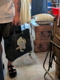 【横振り刺繍】SOUVENIR刺繍TOTEBAG"SKULL&SNAKE
